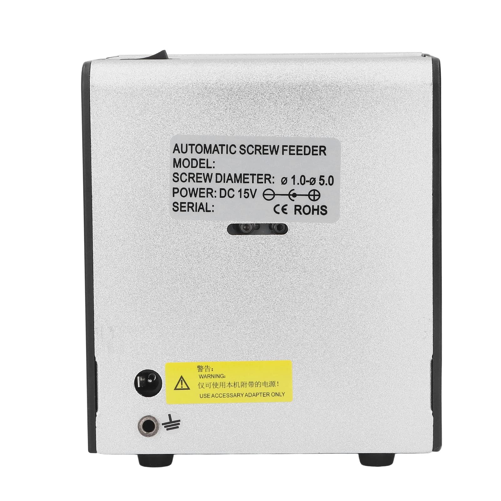 Proveedor de Tornillos Automáticos, Dispensador de Tornillos Ajustables de Aleación de Aluminio de Baja Vibración 100‑240 V para Tornillos de Máquina Y Autorroscantes(Enchufe de la UE)