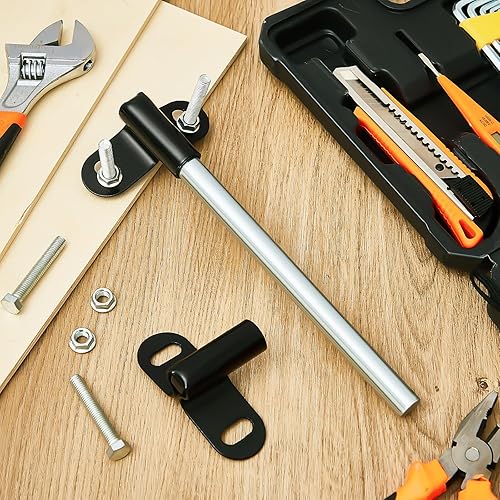 Miniatura 7 de Blulu Juego de 2 soportes de eje de carretilla compatibles con ejes de carretilla de 58 pulgadas, piezas de repuesto de carretilla de alta