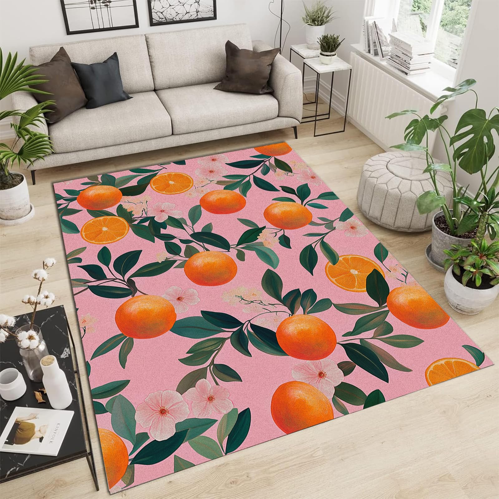 Tapis de salon antidérapant lavable 160x230 fini les taches