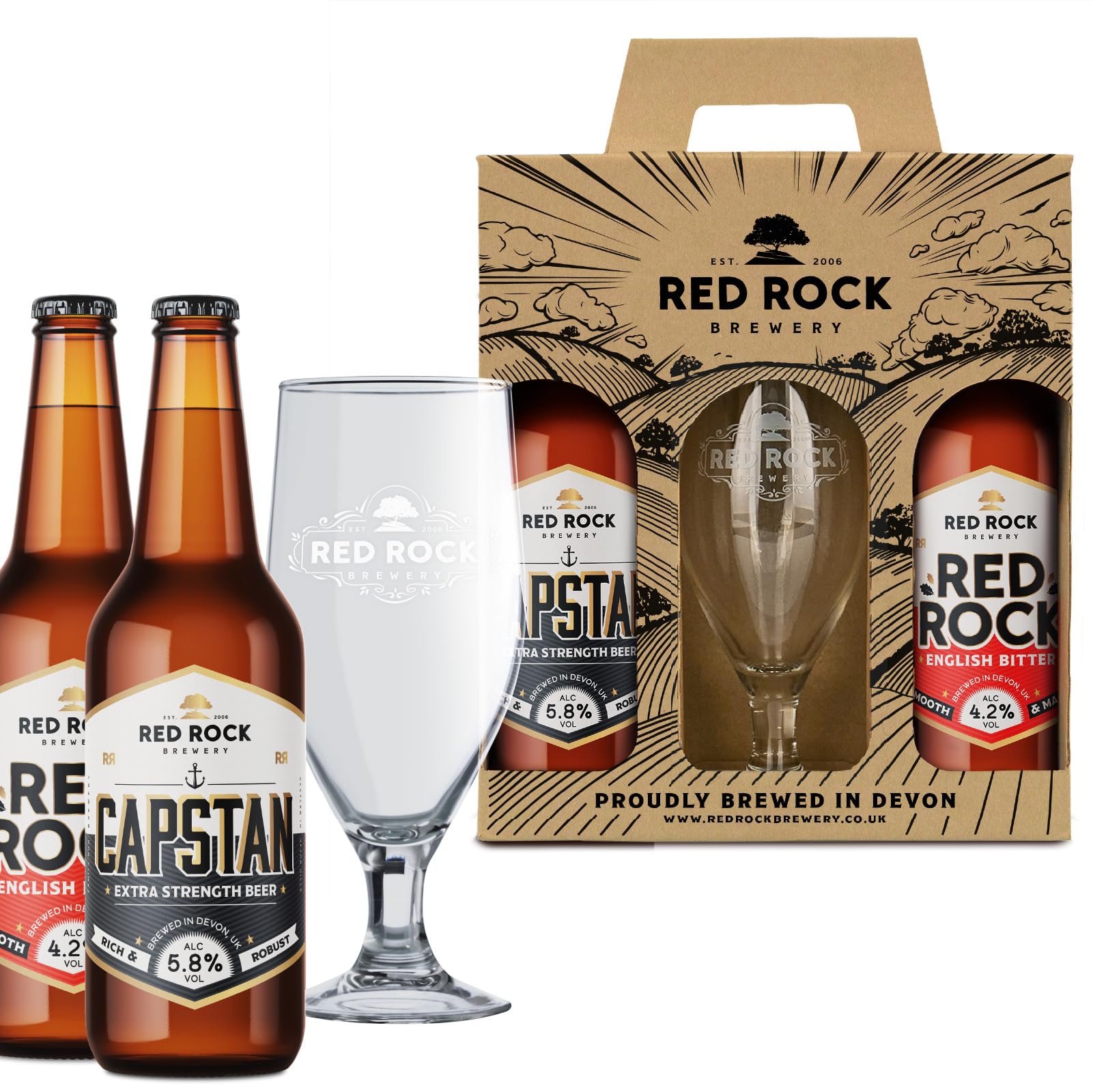 Red Rock Brewery Traditional British Ale - Case Of 12x 500ml Bottles Of