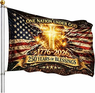 250 Anniversary USA Flag – 3ft x 5ft Commemorative America 250th Year Flags for Outside, Custom Generic Garden Decor Merchandise for Patio, and Home Celebration