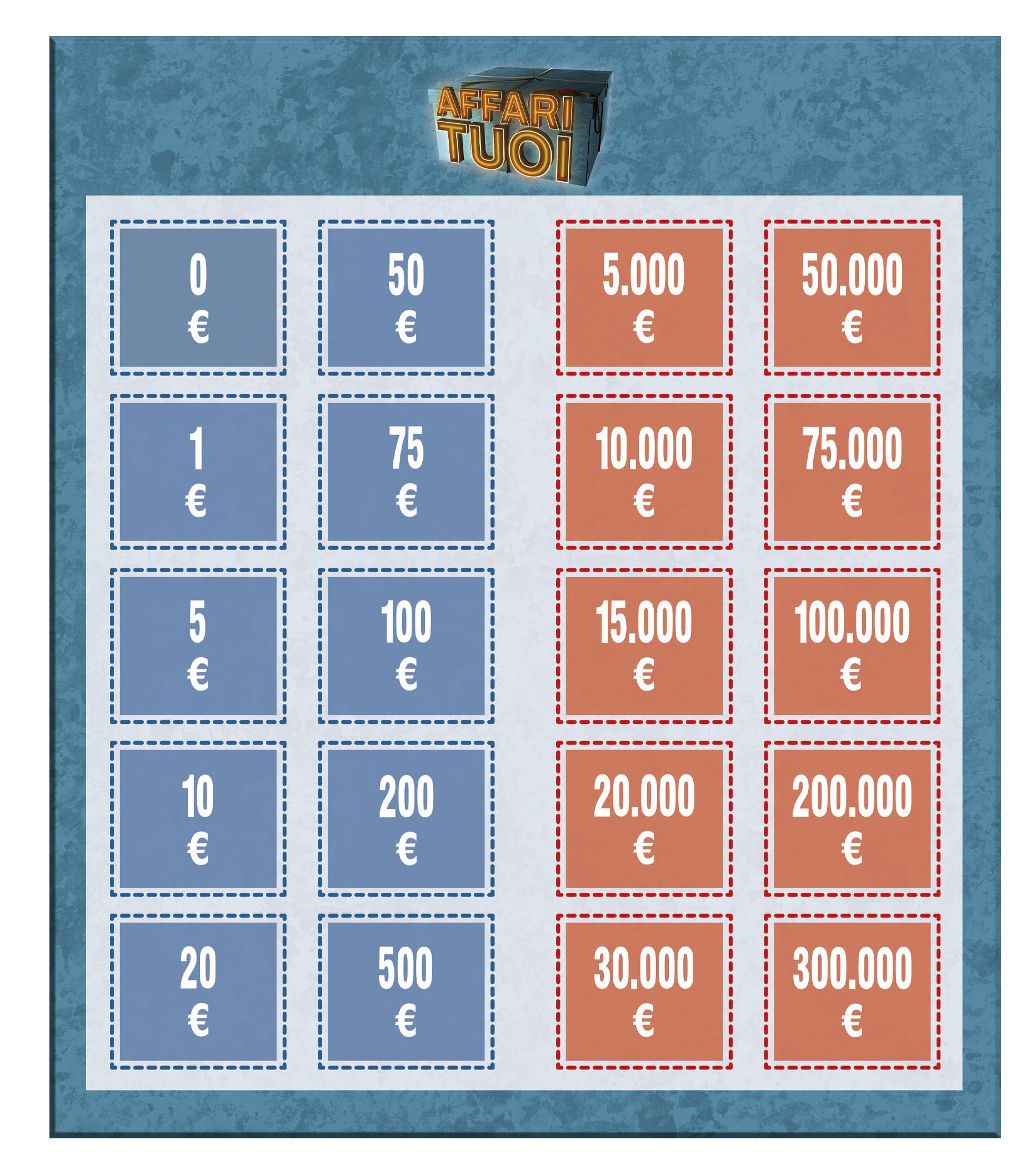 Clementoni - Affari Tuoi, Gioco da Tavolo Ufficiale dal Programma TV, con Pacchi e Offerte, per Bambini 8+ Anni e Adulti, 2-4 Giocatori, Made in Italy, Lingua Italiana, 16882