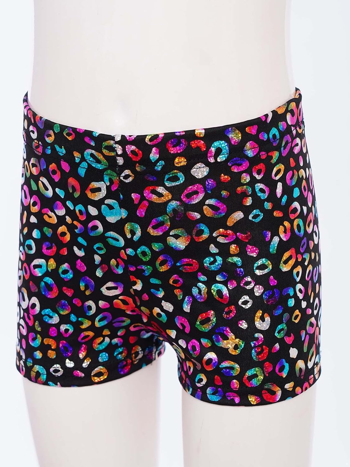 YiZYiF Sparkly Boxer Shorts for Girls Tumbling Shorts Pants Athletic Activewear Performance Dance Bottoms