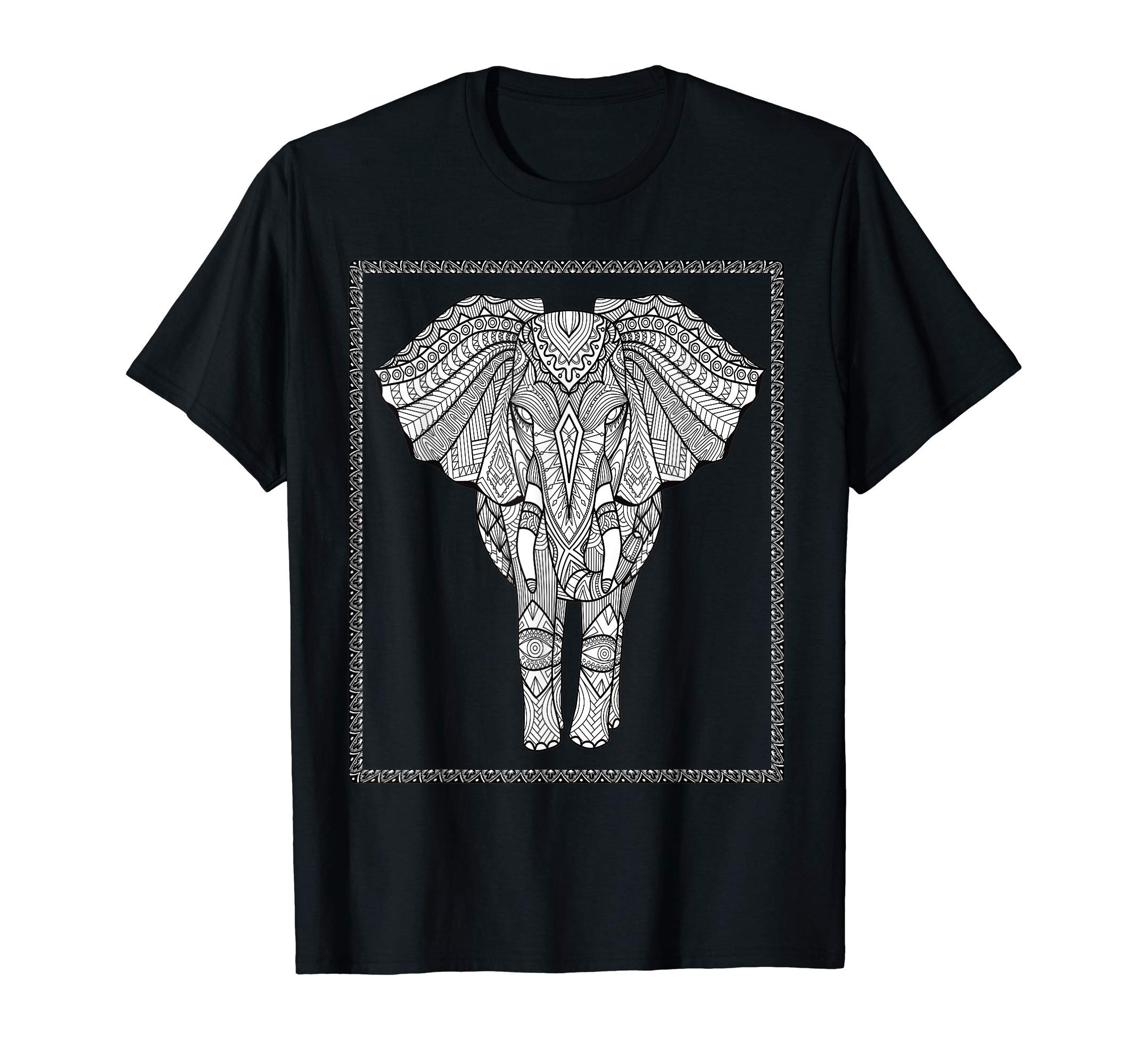 Elephant 2 - Color Your Own - Colorific Tees Design T-Shirt
