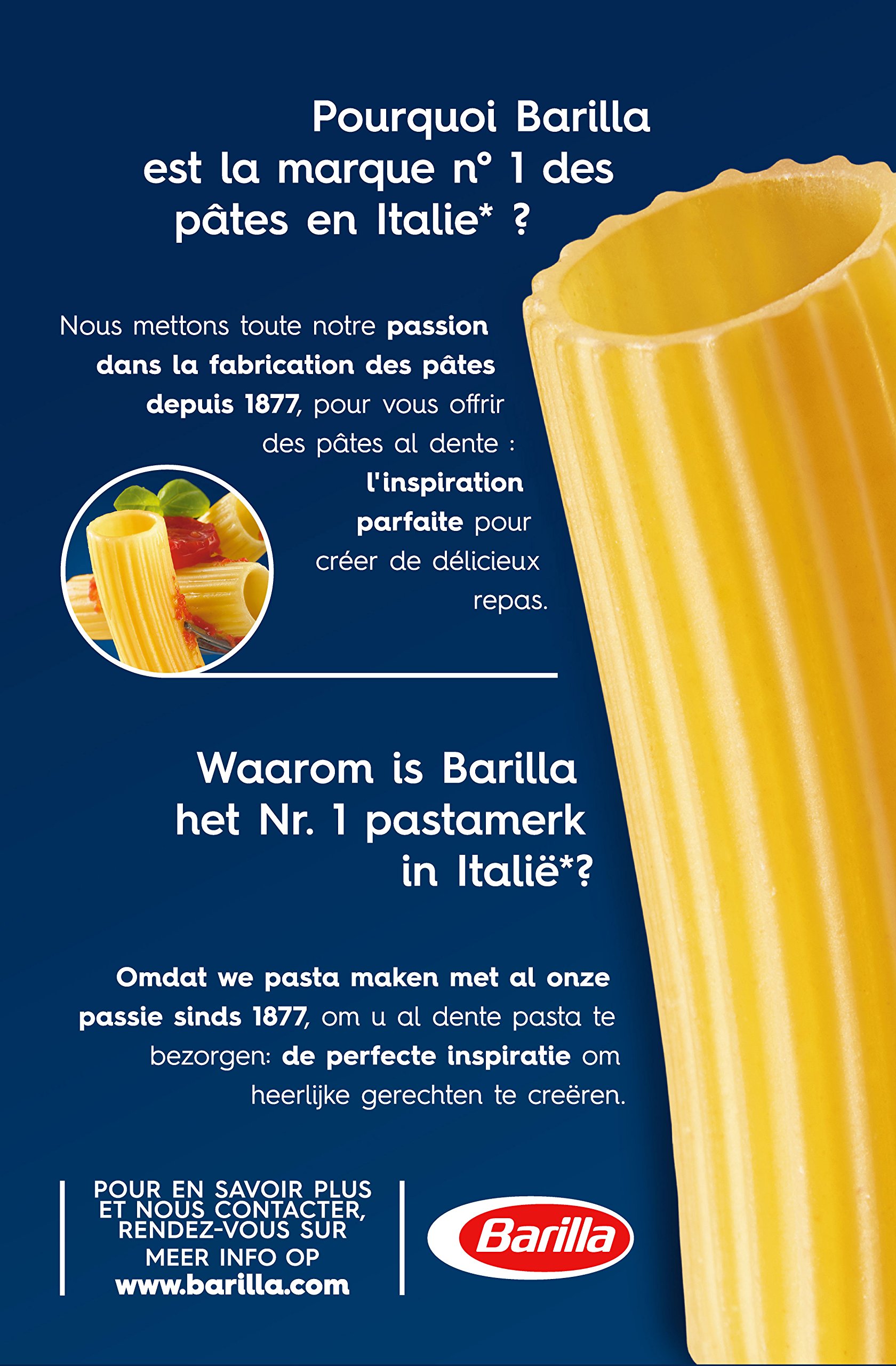 Barilla Pasta Rigatoni n. 89, 10er Pack (10x500g)
