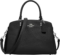 Coach Lillie Carryall Crossgrain Leather Top-Handle Bag - Detachable Strap, Versatile Unisex Tote