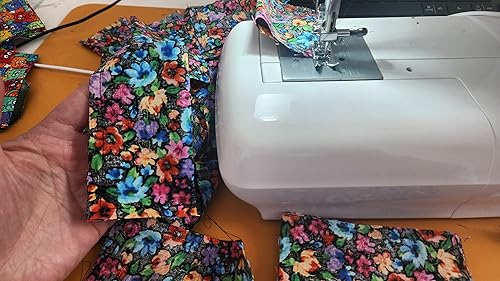 Miniatura 7 de Emery Pin Cojín para costura, relleno de arena abrasiva, hecho a mano en Estados Unidos (2 x 3 pulgadas, gallos sobre negro)