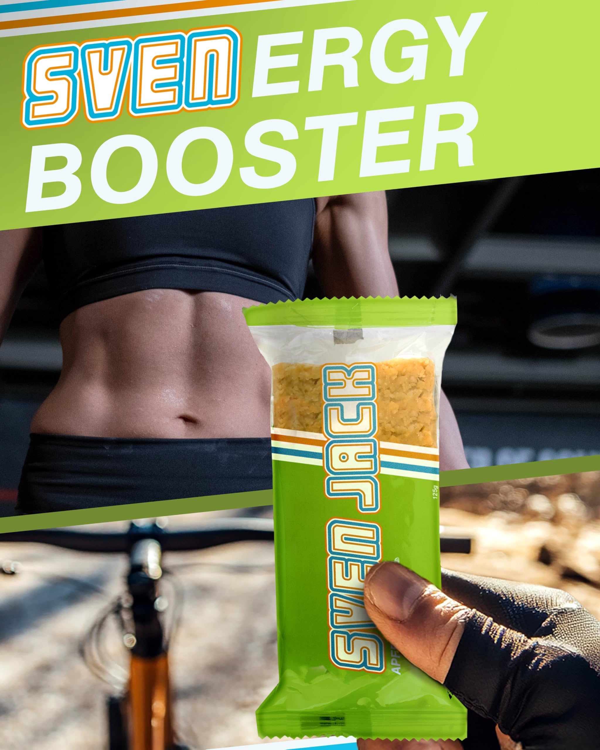 Sven Jack (Energy Cake) ALL IN ONE Haferriegel Mix Box 24x 125g I Original Haferflocken Energieriegel I Vegane Haferriegel I Langkettige Kohlenhydrate & wenig Zucker I Verschiedene Sorten