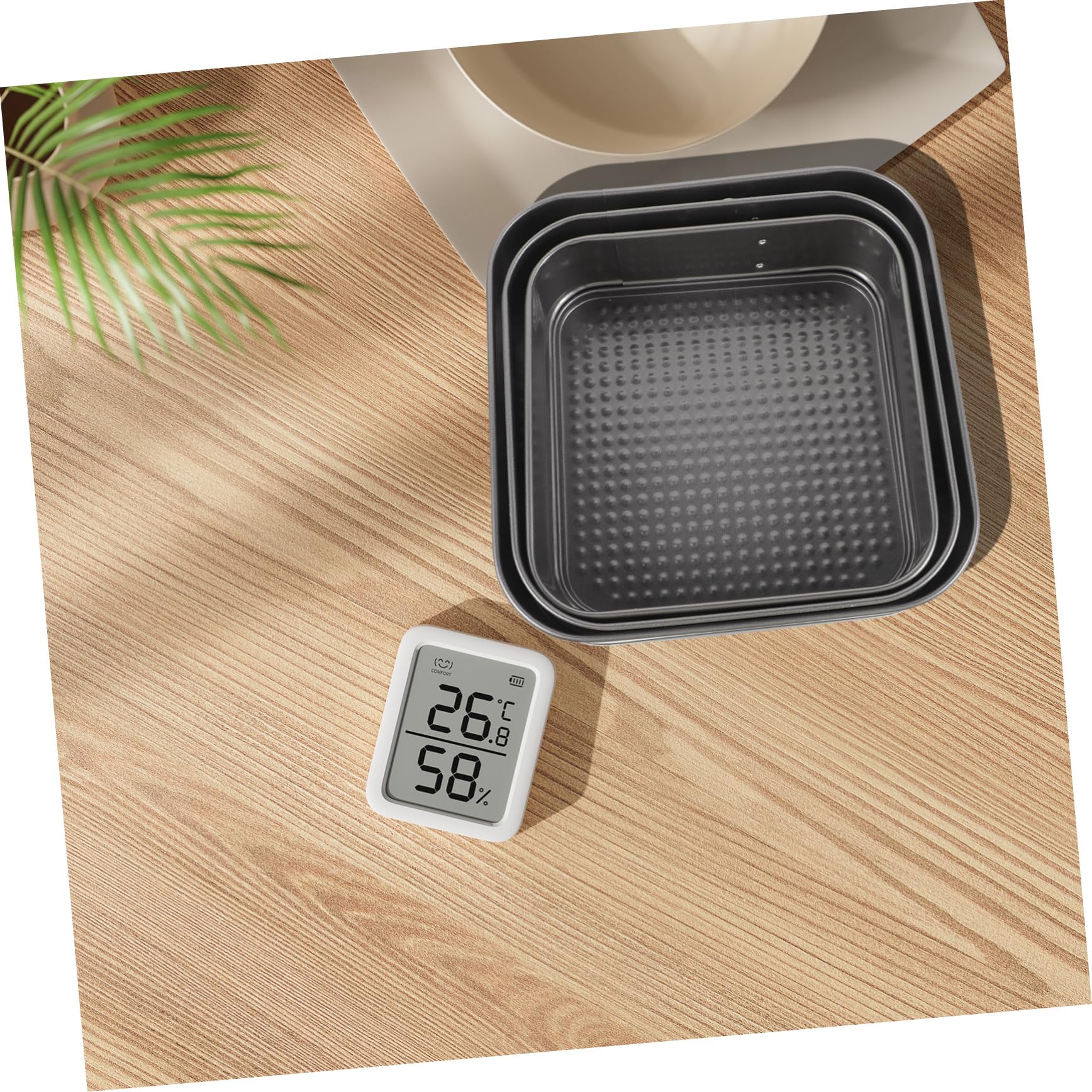 Set 3 Stampi Quadrati a Cerniera Antiaderenti in Acciaio al Carbonio