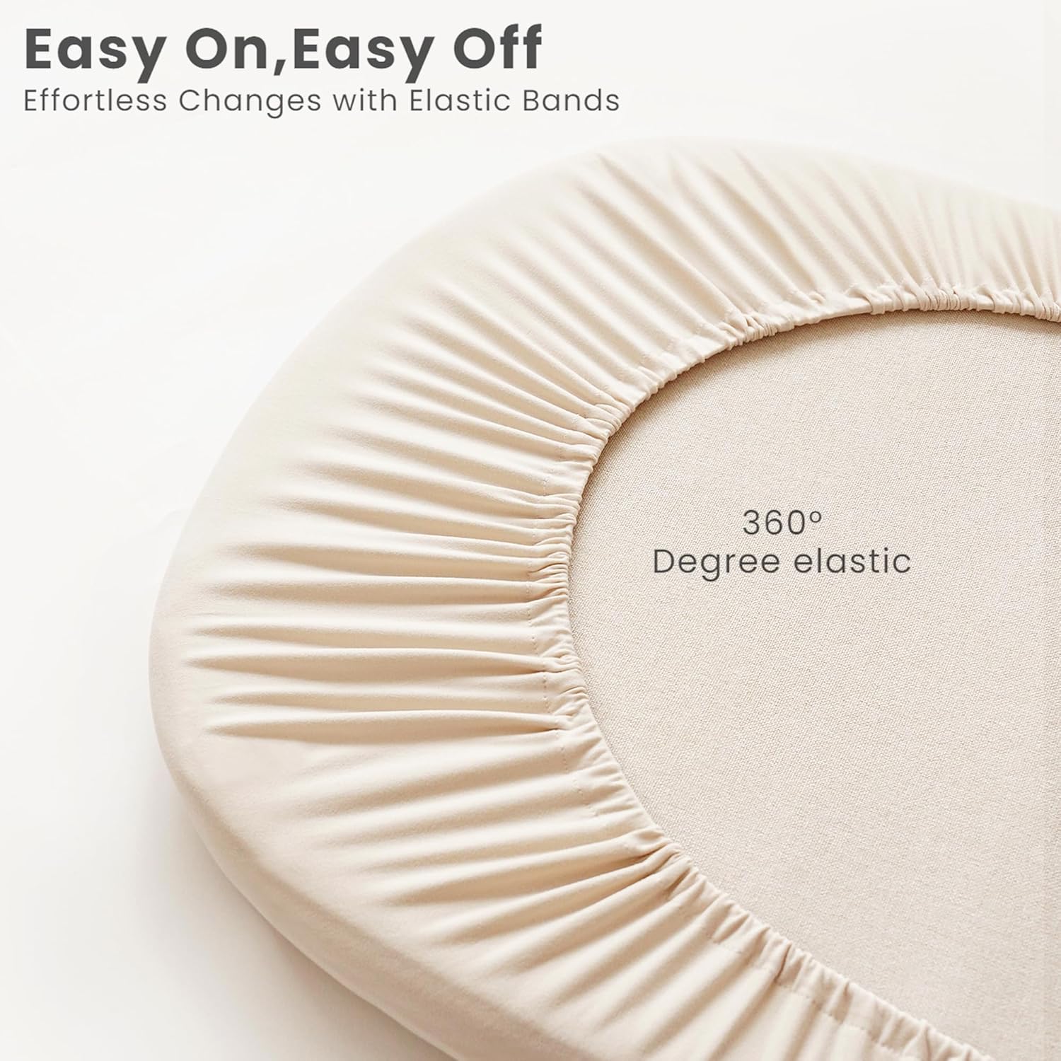 Konssy 3 Pack Stretchy Bassinet Sheets for Baby Girl Boy, Soft Breathable Baby Bassinet Mattress Sheets Fit for Hourglass Oval Cradle, Moses Basket Rectangle Mattress (Flourish) - Image 3