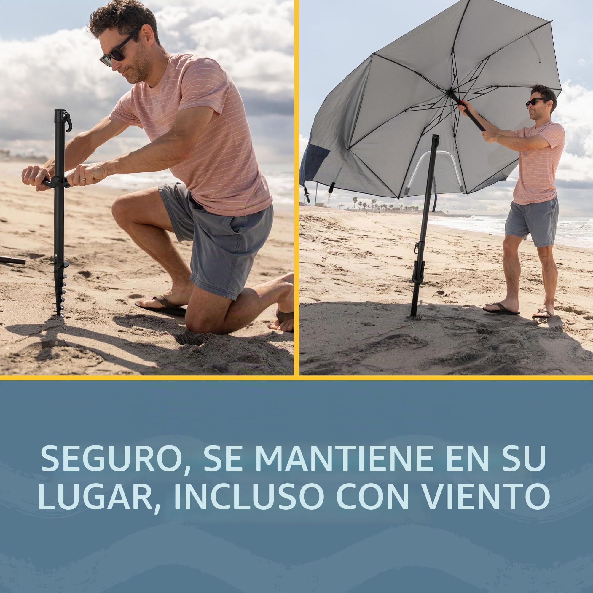 Sport-Brella Fieldedge - Sombrilla de protección solar UPF 50+, toldo plegable de 6 pies con paneles laterales patentados, broca de barrena premium y bolsa de transporte para sombra al aire libre en