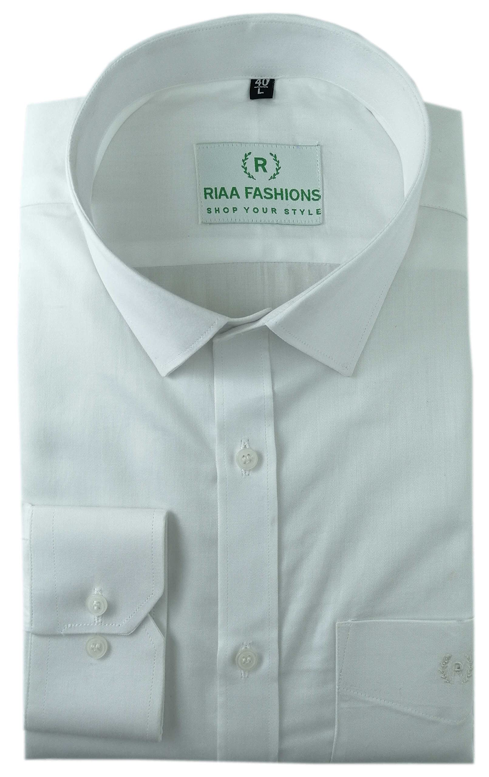 RIAA FASHIONS SHOP YOUR STYLEMen's Giza Cotton/Cotton/Linen Full Sleeves Regular Fit Formal Shirts