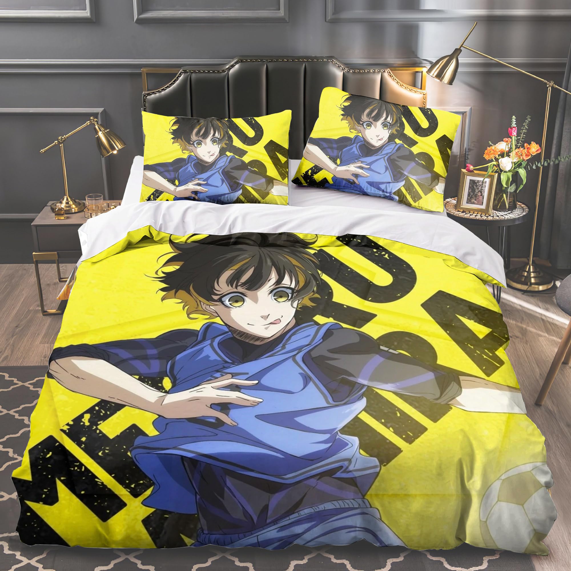 DEXSHUN Set Di Biancheria Da Letto 230 X 220 Cm, Isagi Yoichi