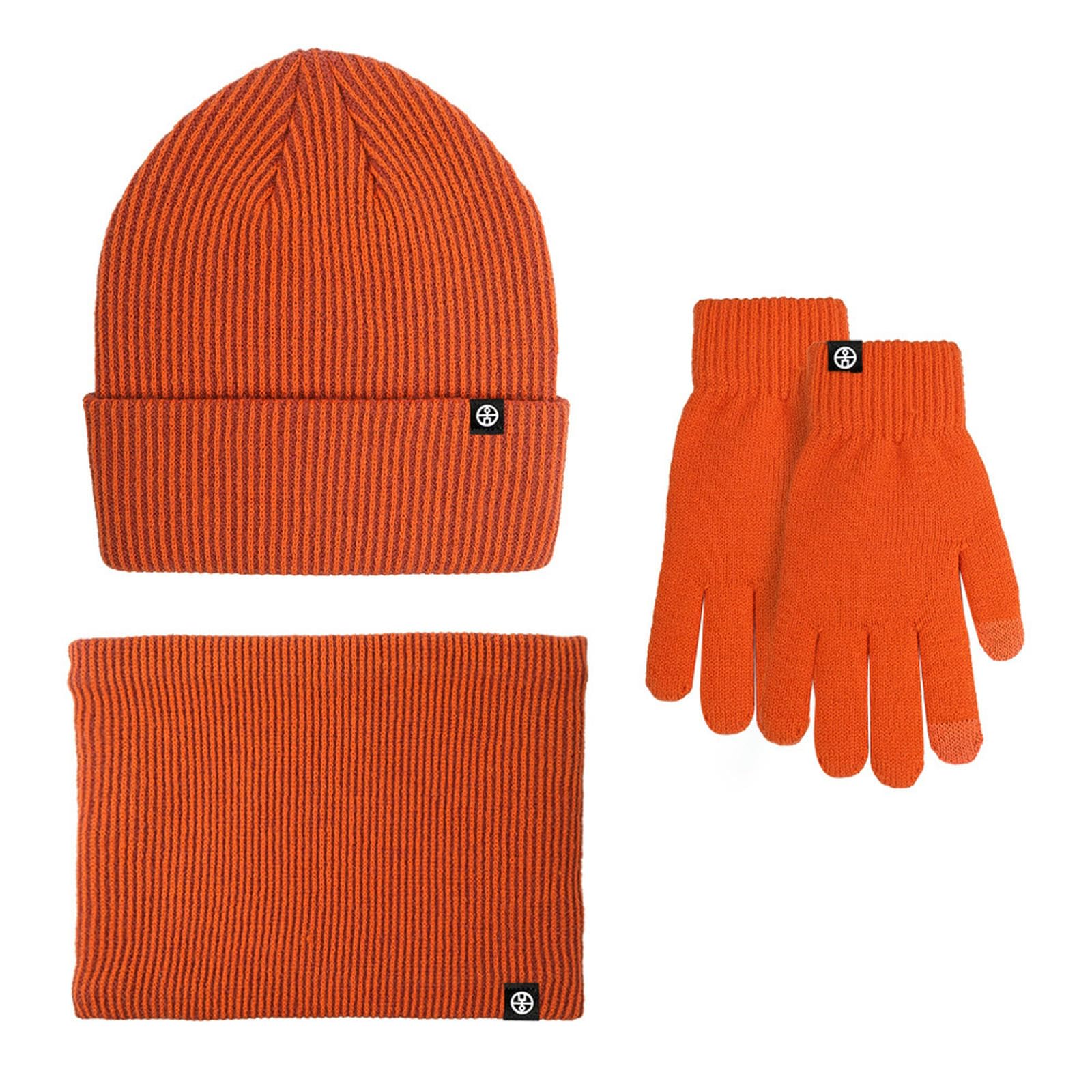 czapka szalik i rękawiczki zestaw damski zimowy męski i damski szalik beanie z ekranem dotykowym zestaw rękawiczek 3-częściowy zestaw dzianinowa czapka ciepłe rękawiczki długi szalik
