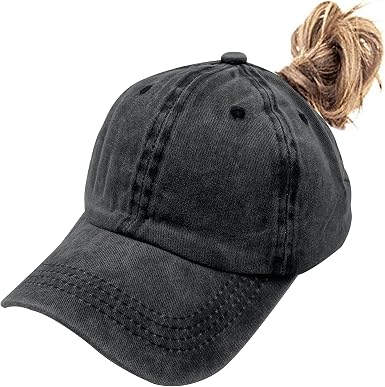 Amazon.com: Waldeal Girls' Ponytail Hat 