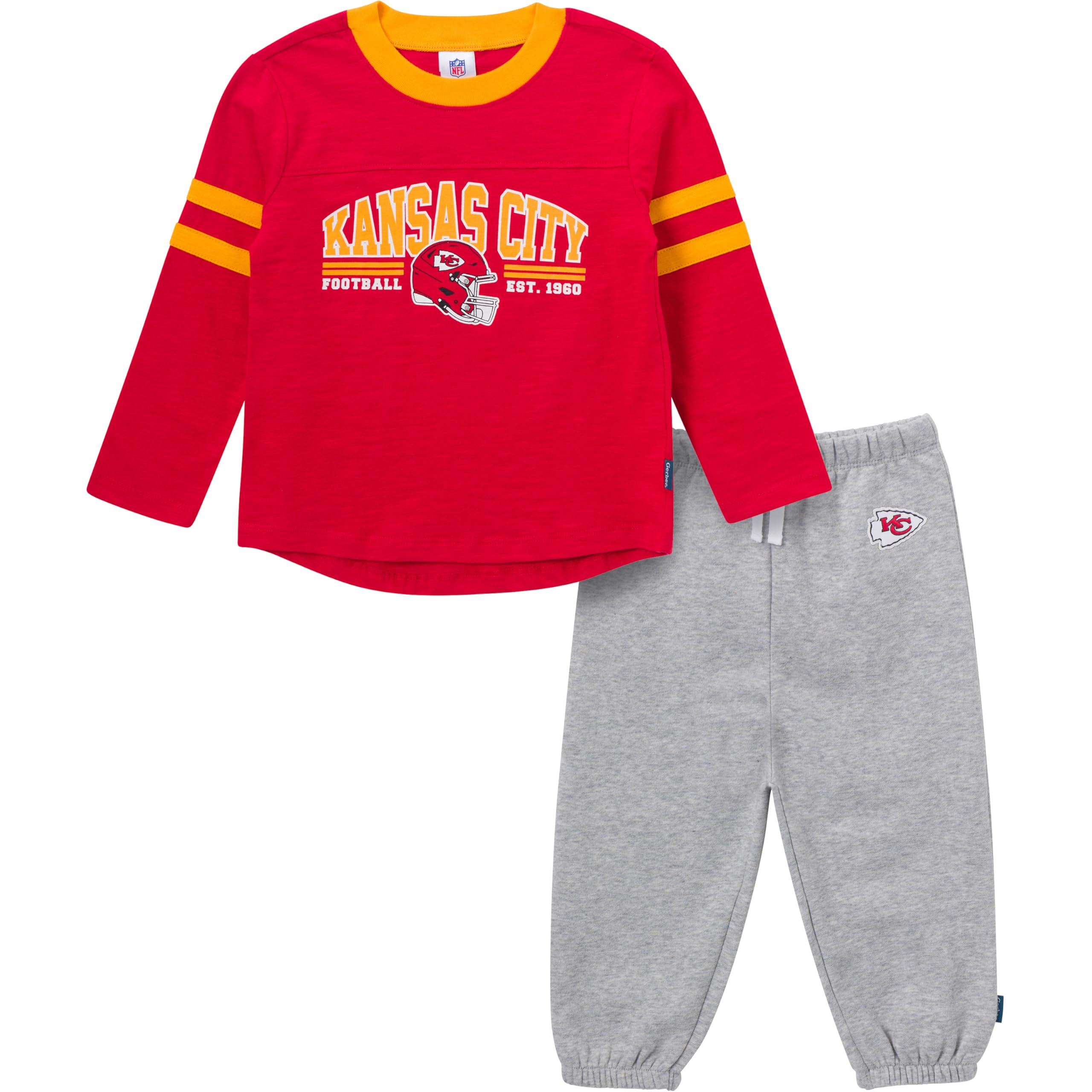 Gerber NFL unisex-baby Nfl Team Shirt and Sweatpants Set
