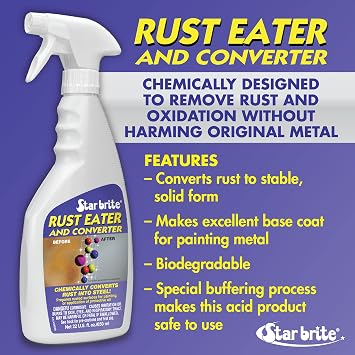 Star brite Rust Eater & Converter - Chemically Converts Rust Into Steel