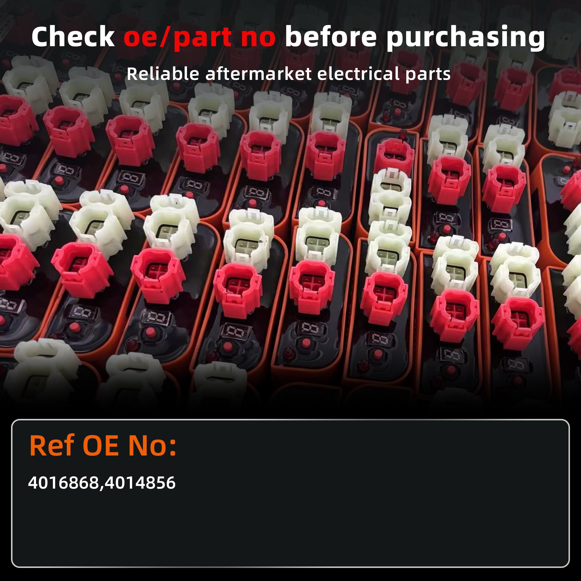 Voltage Regulator Rectifier For Polaris UTVs – Compatible With General 1000, Ranger 1000/500/570, RZR Models | Replaces 4014856 & 4014868 With Wiring Harness