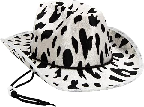 Mello Active Cow Print Cowboy Hat 
