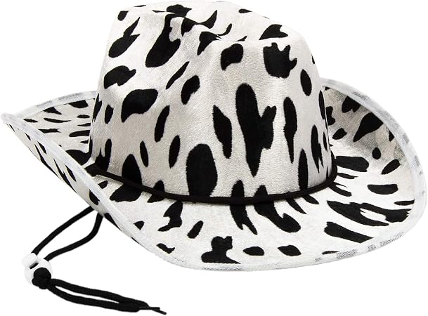 Mello Active Cow Print Cowboy Hat 