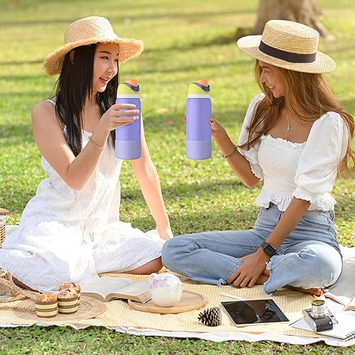 Vista 104 de 2PCS Silicone Water Bottle Boot for Owala 24oz 32oz 40oz, Anti-Slip Protective Sleeve Bottom Bumper Protector for FreeSip, Twist, and Flip Stainless