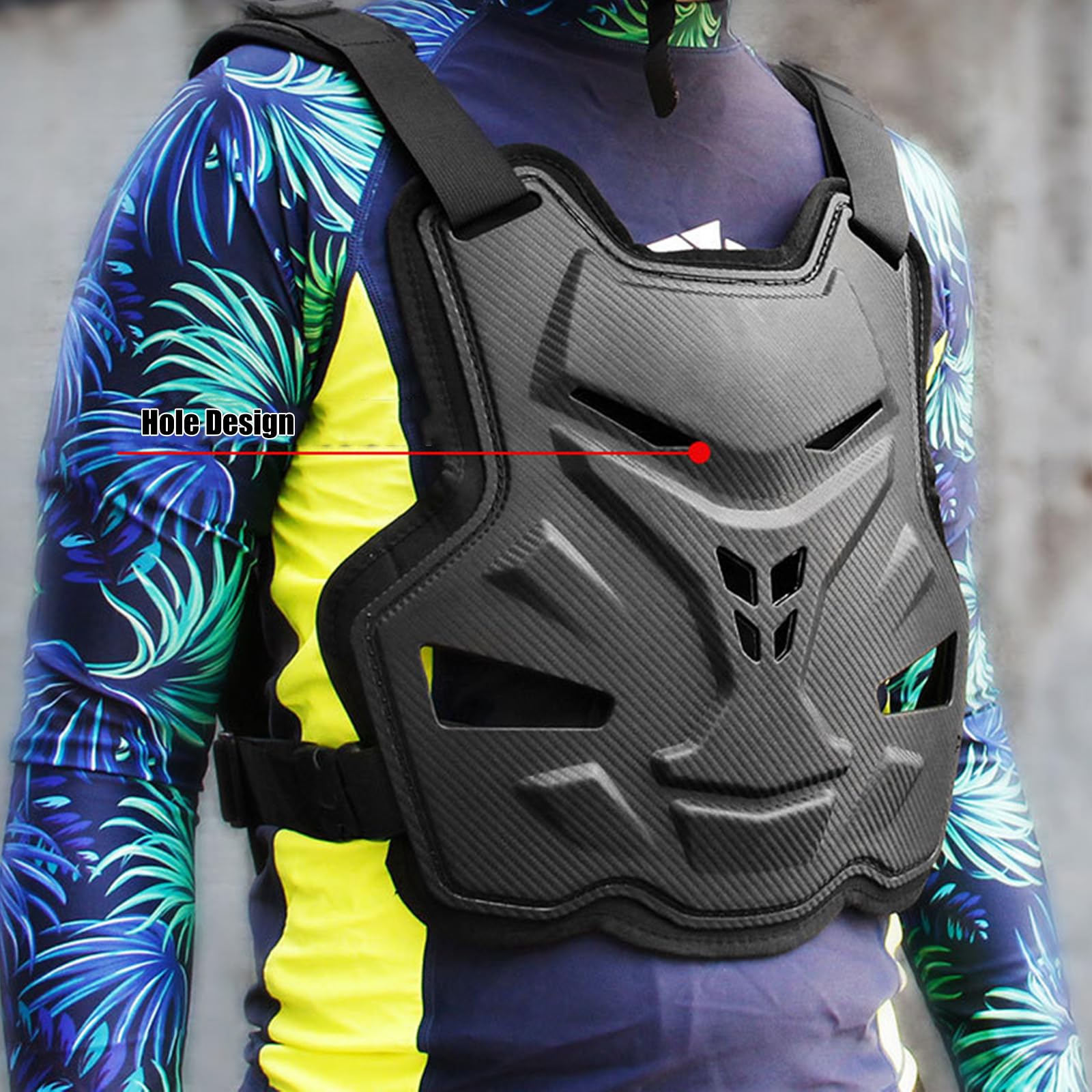 Chaleco de protección unisex para ciclistas, absorción de golpes, adecuado para senderos difíciles y eventos de circuito profesional, defensor de pecho