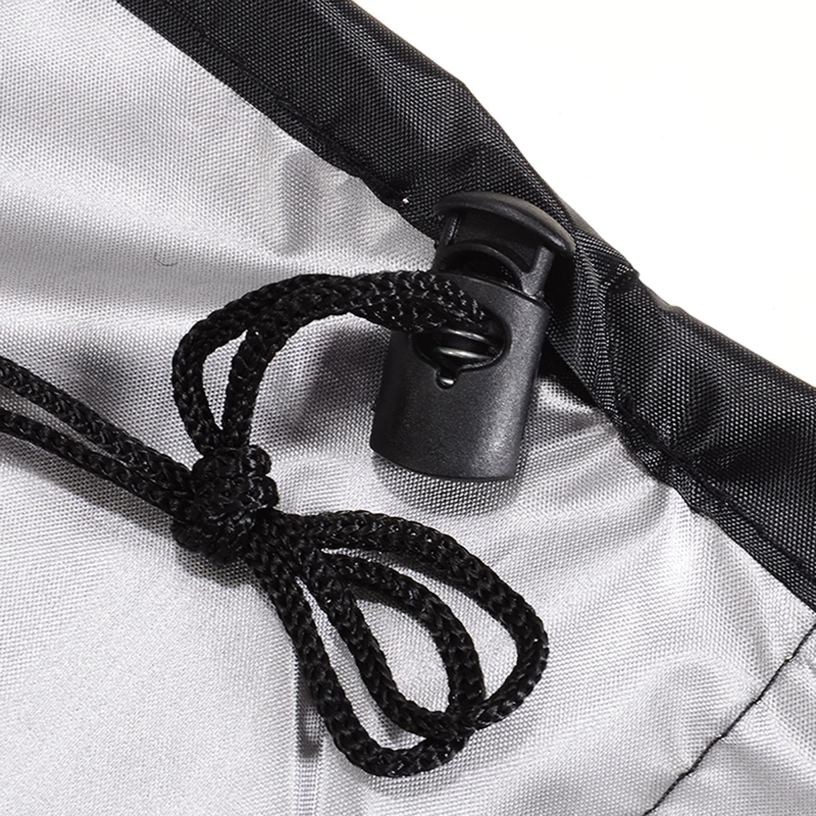 YIUEYI Funda de sofá para exteriores, impermeable, resistente, 600D, para sofá seccional al aire libre, juego de sillas de mimbre y ratán, rectangular, 200 x 165 x 80 cm, color negro