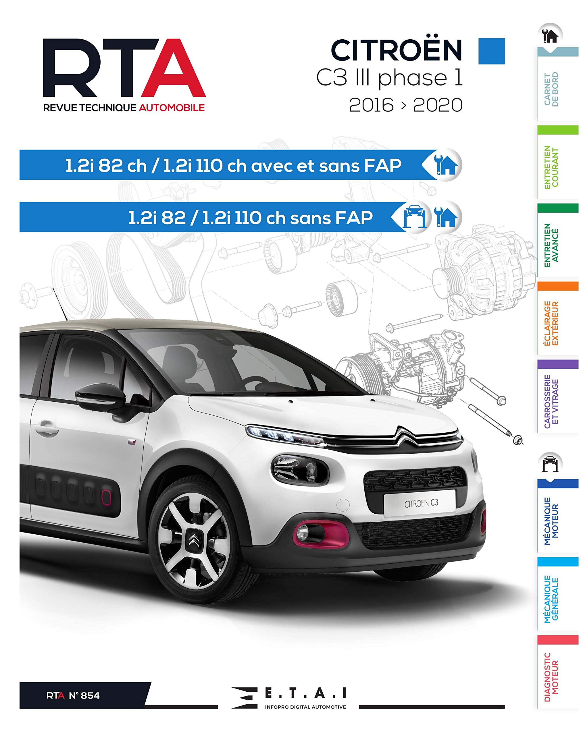 Revue Technique ETAI CITROËN C4 PICASSO I - Manuel De Réparation Complet 2006 à Fin De Série