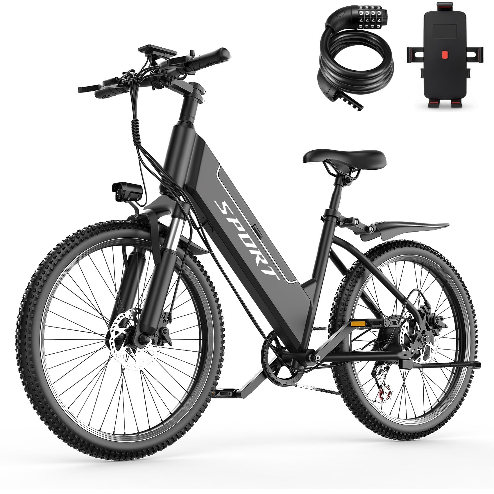 Electric Bike for Adults, 1500W Peak E bike with 48V 12Ah Internal Removable Battery, 26" Electric Bicycle Up to 25MPH, 65 Miles Long Range, 5 Modes &amp; 7 Speeds, Lightweight Cruiser E-bike for Commute