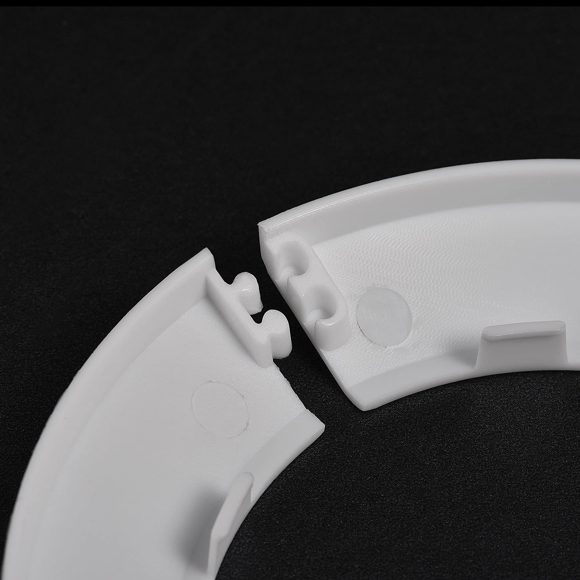 TOP-VIGOR 10pcs 76.5mm Pipe Cover Decoration, Click-in PP Plastic Escutcheon Pipe Collar for Water Pipe Drain Line - Image 4