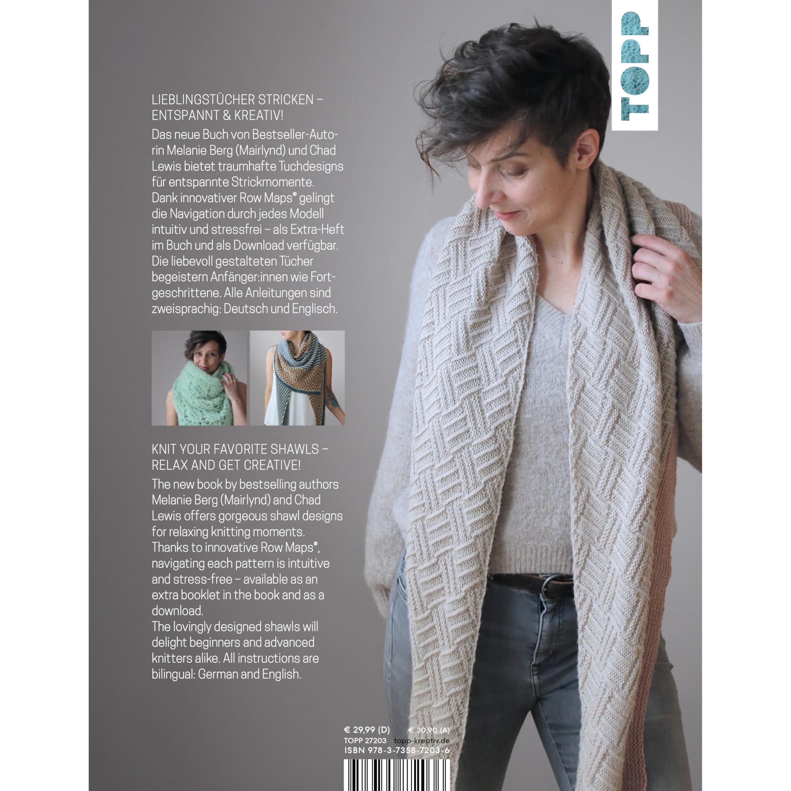 Mairlynd: Shawl Love. Mit 'Row Maps' zu allen Designs!: Entspann dich. Strick ein Tuch. Zweisprachige Ausgabe, Deutsch - Englisch