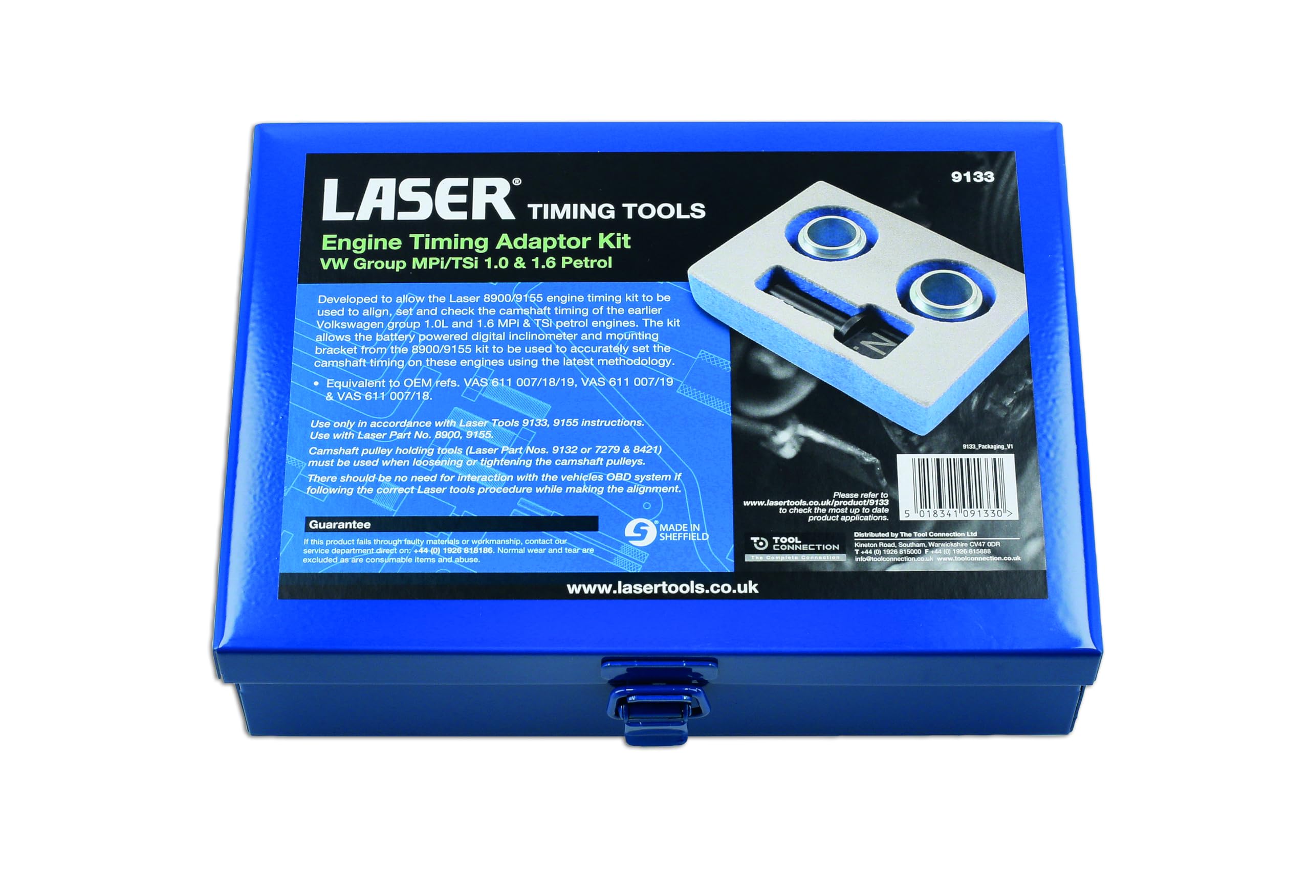 LASER TOOLS 9133 Zahnriemen-Werkzeug schwarz/silber
