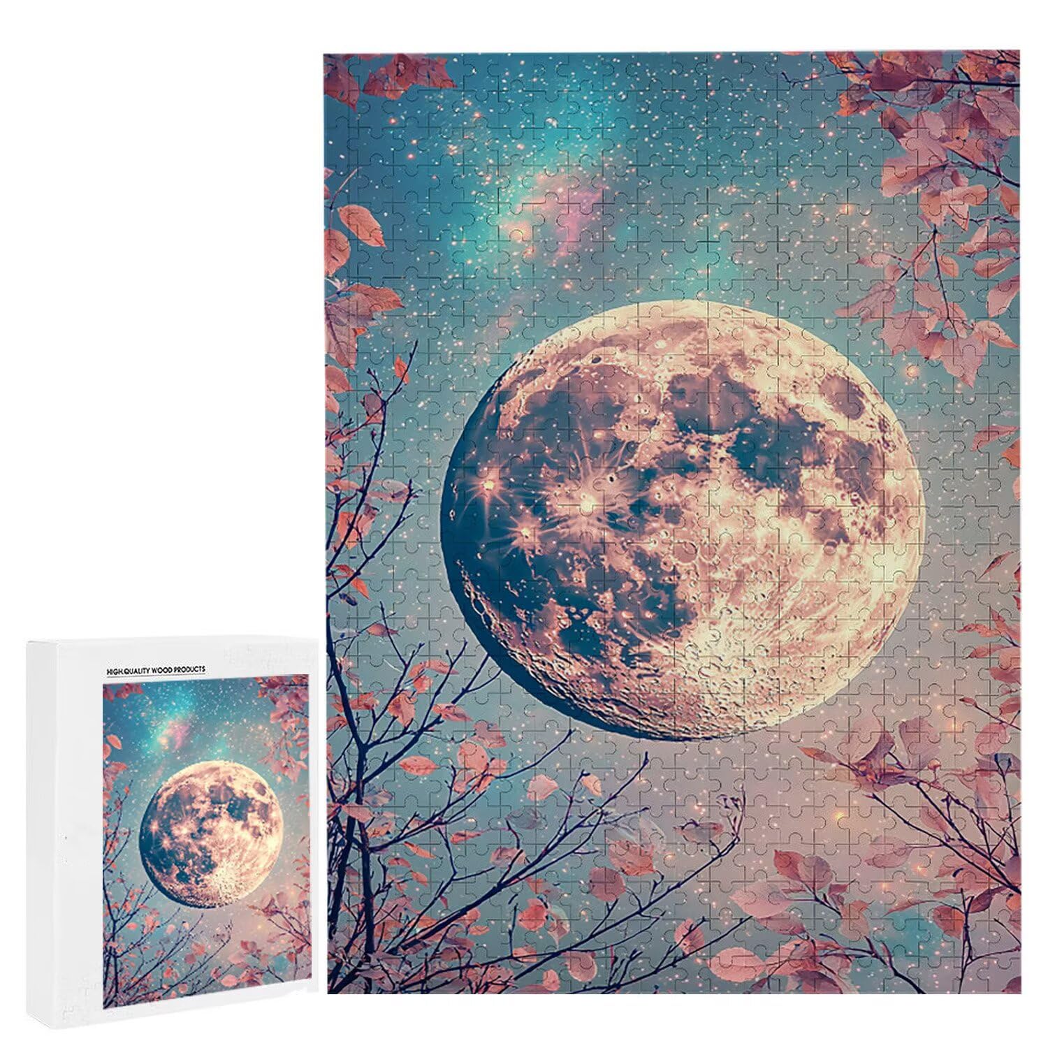 1500 Pezzi di Puzzle, Luna1500 Pezzi di Puzzle per Adulti, Regalo di Anniversario, Regalo di Natale, Decorazione Della Casa, Prevenzione Della Degenerazione Cerebrale Negli Anziani v-987