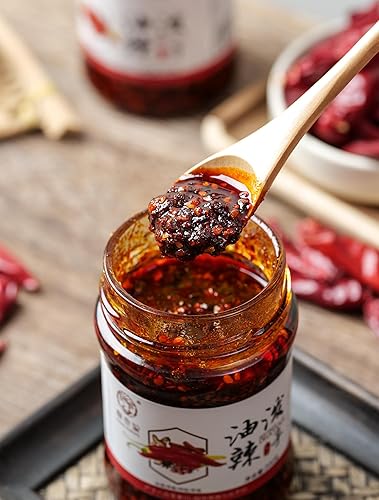 Vista 38 de Chins licKING Salsa de frijoles negros, salsa picante de chile 7.05 onzas (2 botellas)