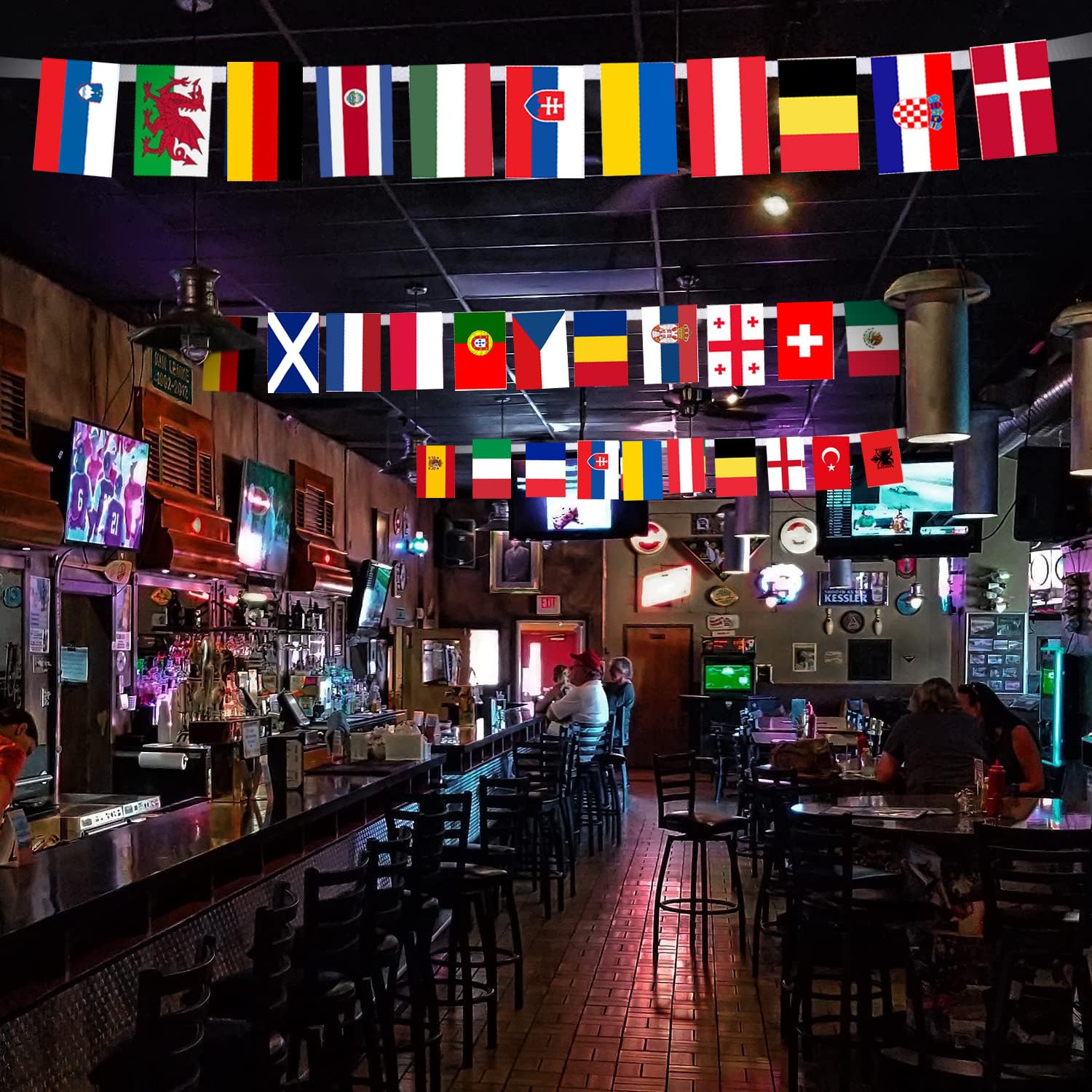 EM Flags Bunting for Euro Football 2024 - Image 3