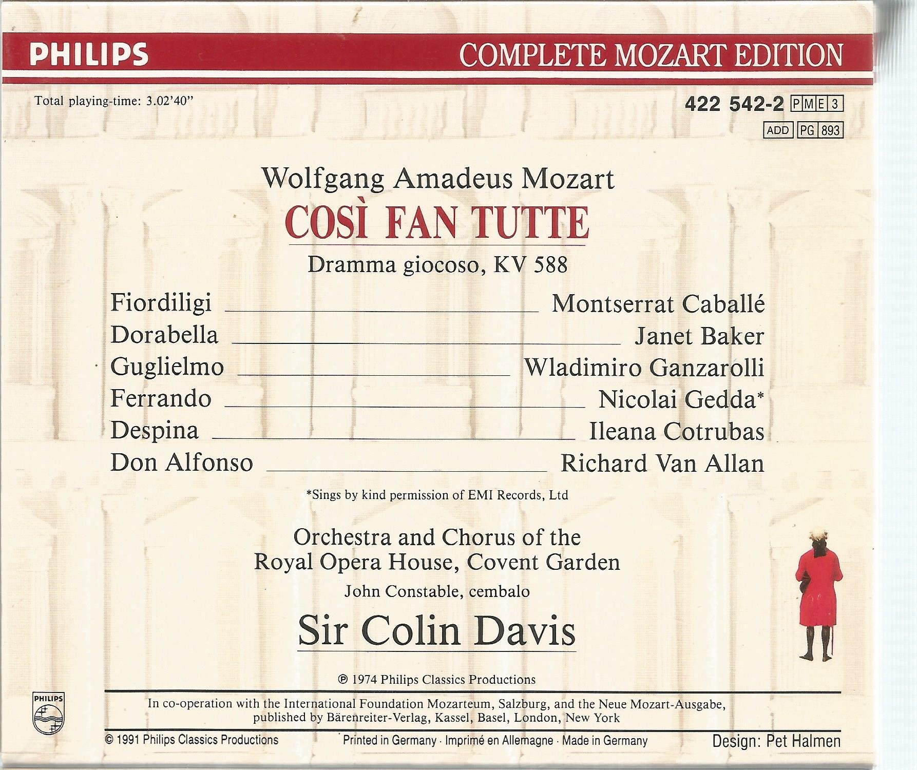 Die vollständige Mozart-Edition Vol. 42 (Così fan tutte) (Gesamtaufnahme)