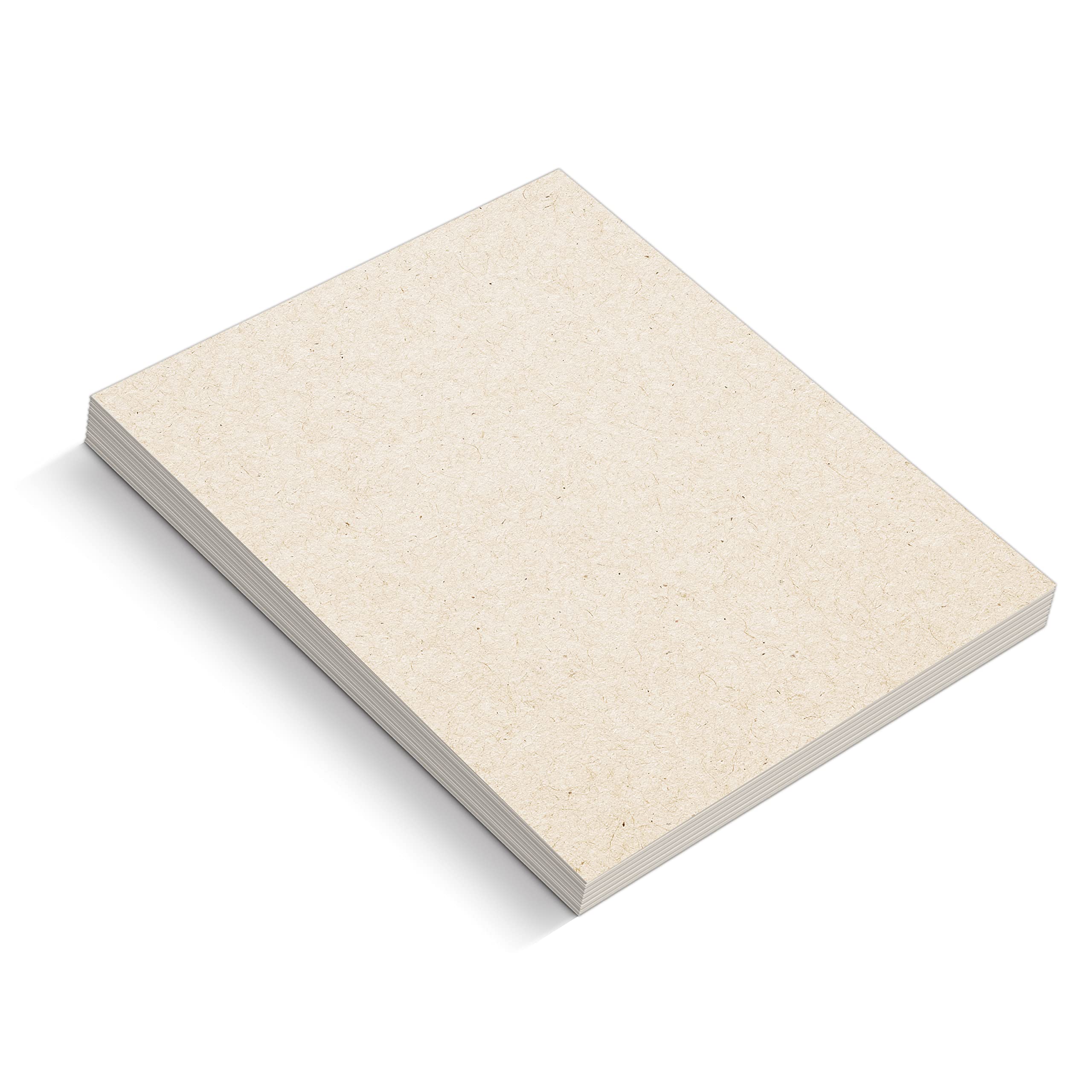 321Done 8.5x11 Plain Blank Kraft Cards (Set of 25) - Thick, Heavyweight Rustic Card Stock Supplies to Make Invites, Greeting, Table Cards - Paper
