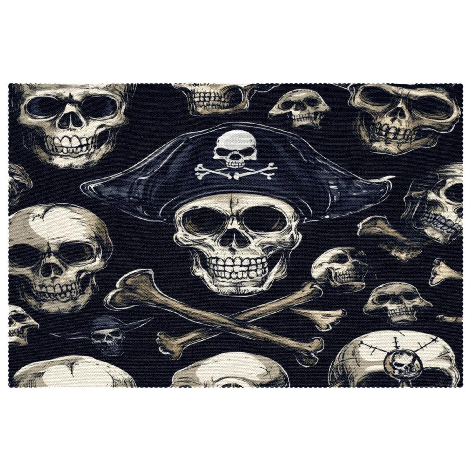 Set de table résistant à la chaleur anti-tache motif pirate
