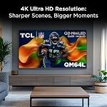 TCL Téléviseur QLED 4K Intelligent 55 po Série QM64L avec Fire TV (Modèle 2026) Nouveau Système de Contrôle Halo, Série de Dimming Précis LD500, Panneau HVA à Haut Contraste, Taux de Rafraîchissement de Panneau Natif de 144Hz