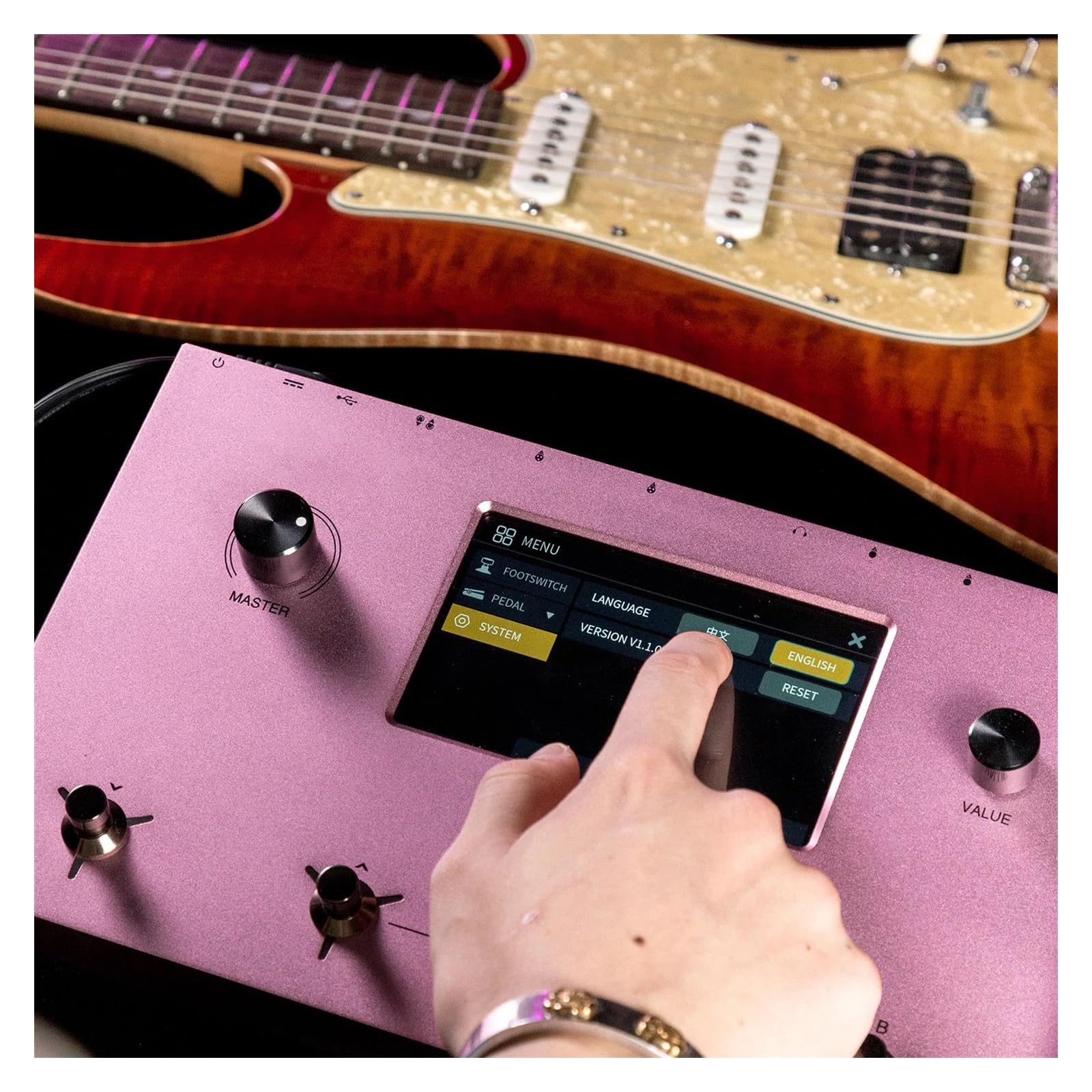 Wielofunkcyjny Wzmacniacz Gitarowy Z Efektami Z Ekranem Dotykowym LCD I 160 Modelami(With battery2)