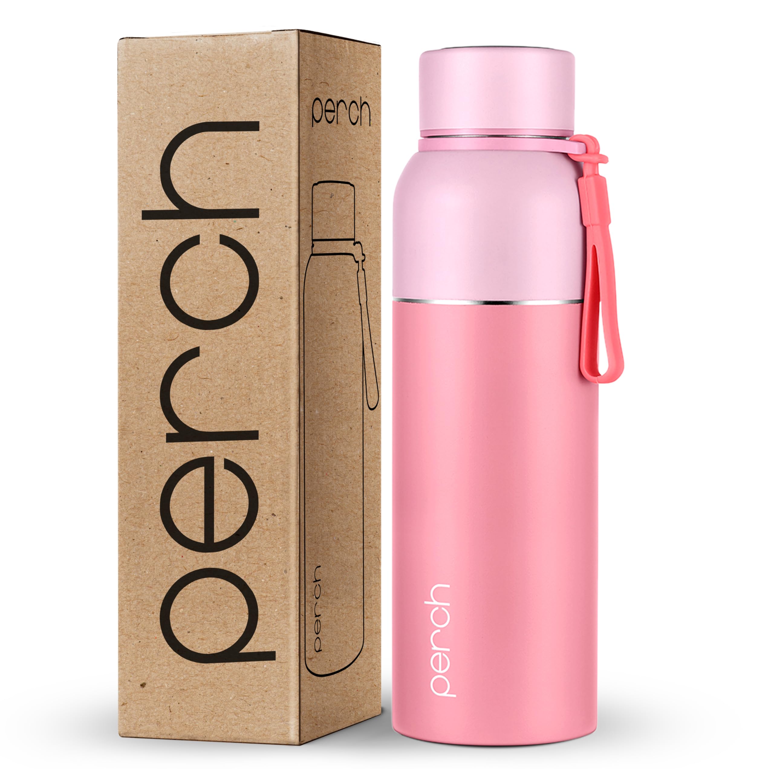Perch Zenith Christmas Edition | Triple-Layer Vacuum Insulated 3D Printed Bottle| Hot and Cold Stainless Steel Water Bottle 720ml | ISI Certified, Leakproof & BPA-Free|Gift for Men & Women| Night Deer