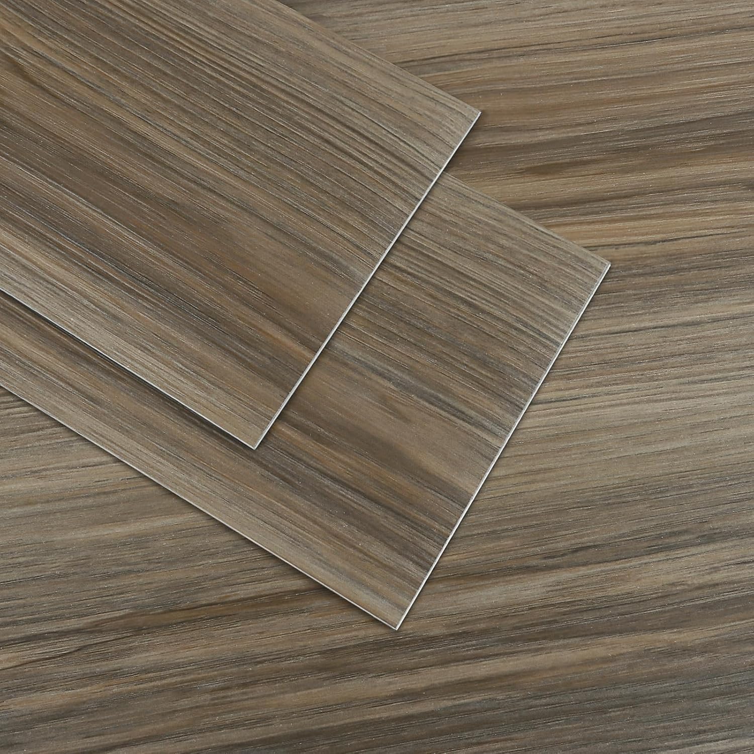 VaryPaper Peel and Stick Brown Wood Effect Vinyl Flooring Planks