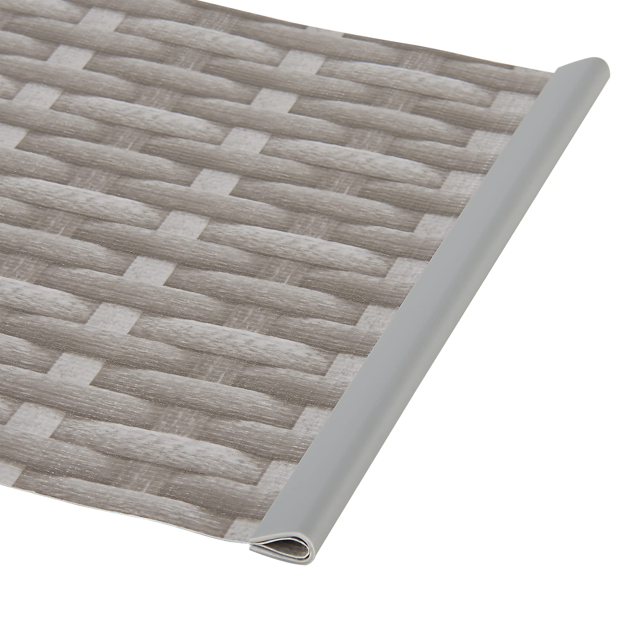 [en.casa] Folia ogrodzeniowa Jesteburg 4 x rolka 35 m x 19 cm, folia maskująca z 80 klipsami mocującymi, odporna na warunki atmosferyczne, odporna na działanie promieni UV, ochrona przed wiatrem, szara, imitacja rattanu