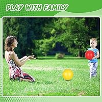 Vista 4 de Jerify 10 bolas inflables de PVC para juegos infantiles, para niños y adultos en juegos, gimnasio, ejercicios de yoga, suministros de fiesta escolar