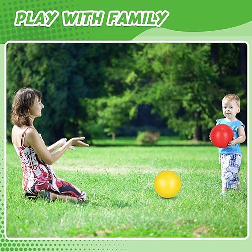 Miniatura 4 de Jerify 10 bolas inflables de PVC para juegos de dodgeball para niños y adultos en juegos de pelota, gimnasio, ejercicios de yoga, suministros de