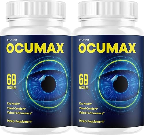 OcuMax Cápsulas OcuMax OcuMax OcuMax Advanced - Píldoras oficiales de apoyo para la salud ocular avanzada de máxima fuerza, suplemento totalmente