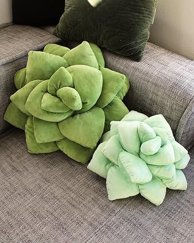 Miniatura 3 de Big Pop Succulent Blush Peach almohada de hoja decorativa para cama, flores, decorativa, bonita almohada ideal para amantes de las plantas, amigos y