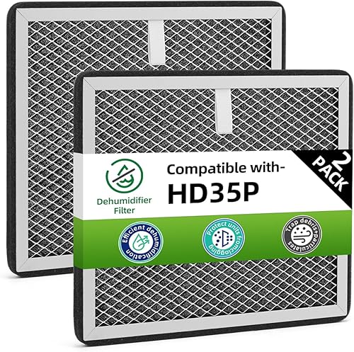Filtros Sentinel HD35P HS35 compatibles con deshumidificadores Alorair CrawlSpace, MERV-1, 9.4 x 8 x 0.4 pulgadas (paquete de 2)