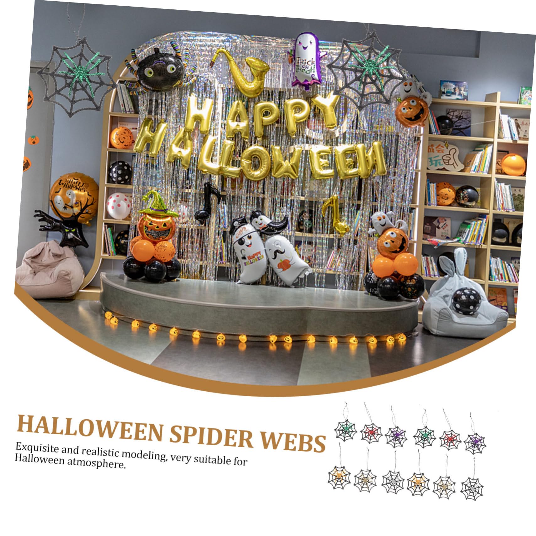 ABOOFAN 3 Scatole Decorazioni Di Halloween Decorazione Ragnatela Per Esterni Ragnatela Ragno Ornamento Ragno Di Halloween Decorazioni Di Halloween