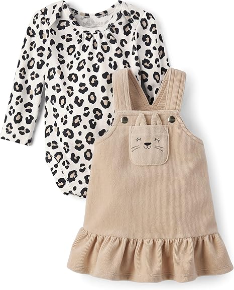 The Children's Place Baby-Girls and Toddler Long Sleeve Top and Dress Set